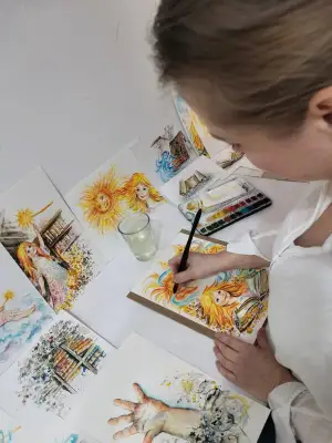 Ilustrovanie knižky O Lumienke