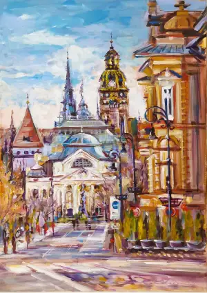Košice - Divadlo a veže