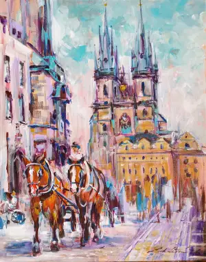 Praha a kone